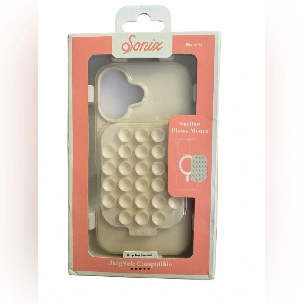Sonix iPhone 16 Phone Case in Ivory with Suction Mount